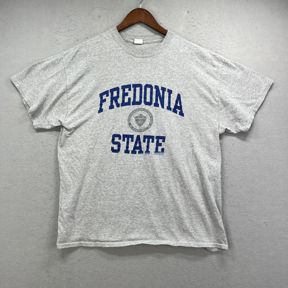 Fredonia State University T-Shirt Mens XL Gray SUNY College Alumni Graphic Tee